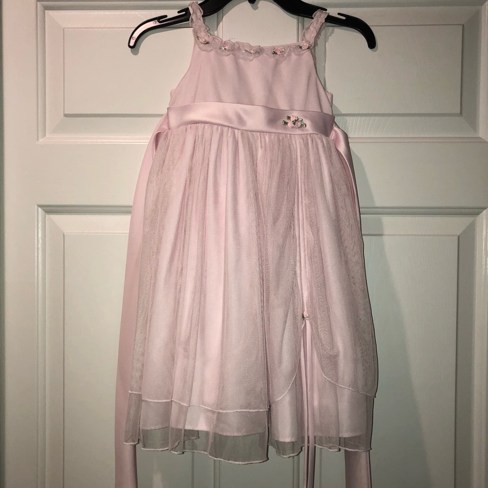 Pink Roses Toddler Dress